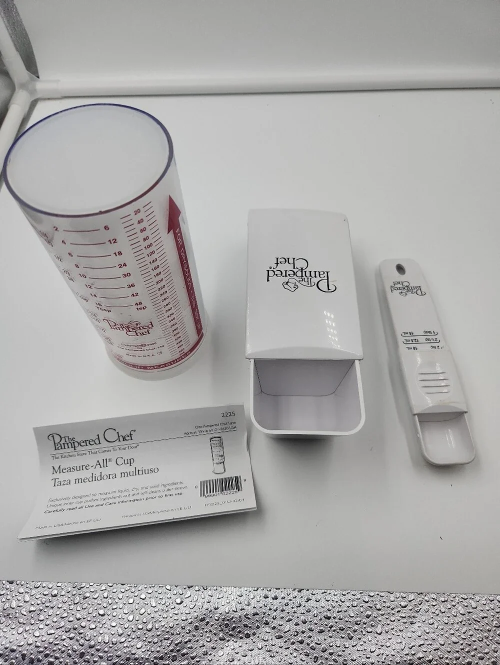 3 Pampered Chef Measure All 2 Cup  1 Cup Measuring Dry Solids Liquids Tablespoon